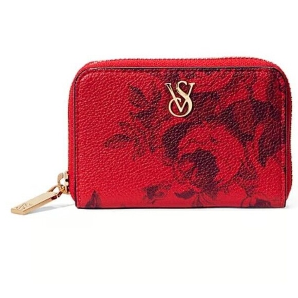 Victoria’s Secret The Victoria Small Wallet Red Rose NEW - Picture 1 of 2